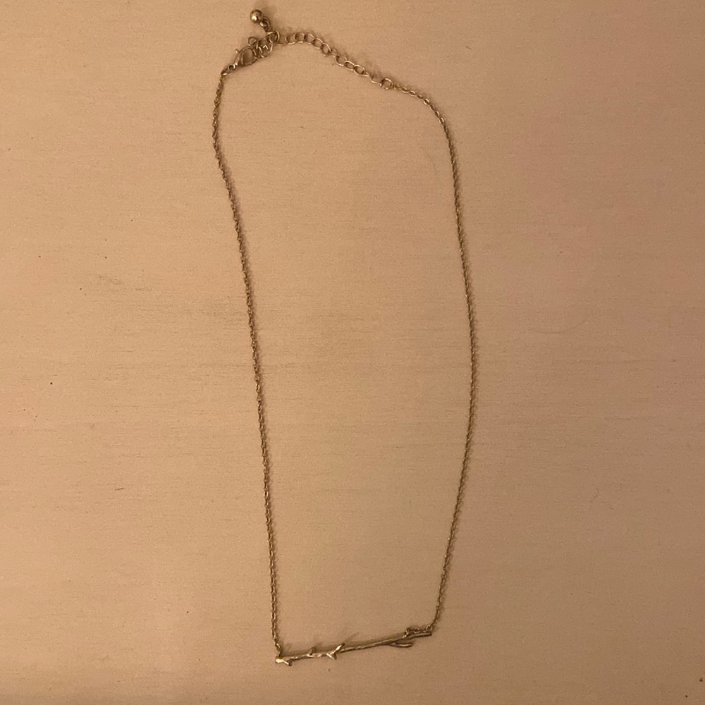 Gold Twig Necklace